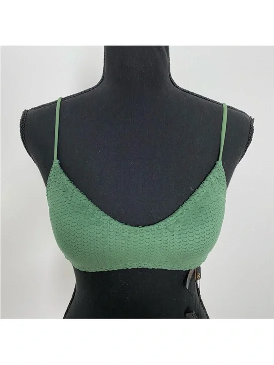 Vix Swim Scales Luli Green Bikini Top NWT Medium - Picture 2 of 3